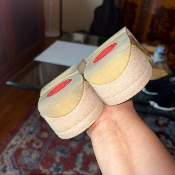 FITFLOP Gold  SQUARE Women's Sandals😋 - Picture 5 of 12